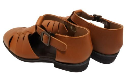 【KOBE DADA CAM-39 ブラウン】コンフォートバックルサンダル